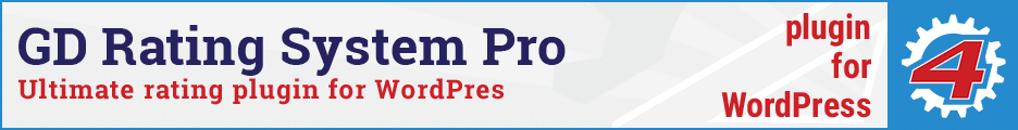 GD Rating System Pro - Ultimate rating plugin for WordPress